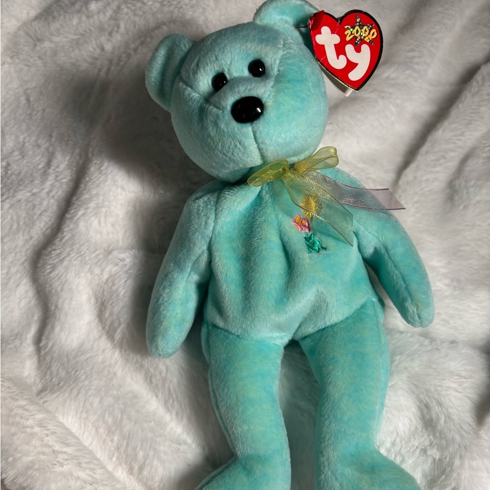 Ariel Beanie Baby Bear (“In Memory: 1981–1988”)